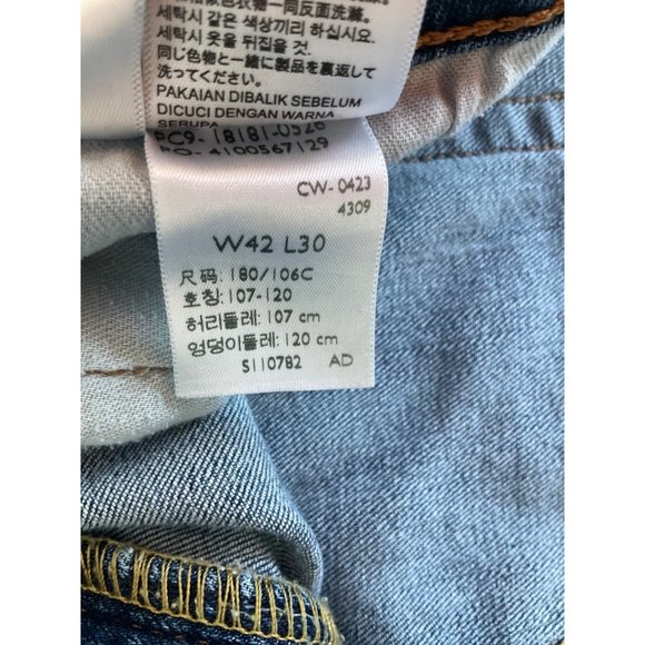 Levi's Men's 541 Sz 42 straight leg Denim Jeans Medium wash Stretch Short - Picture 5 of 11